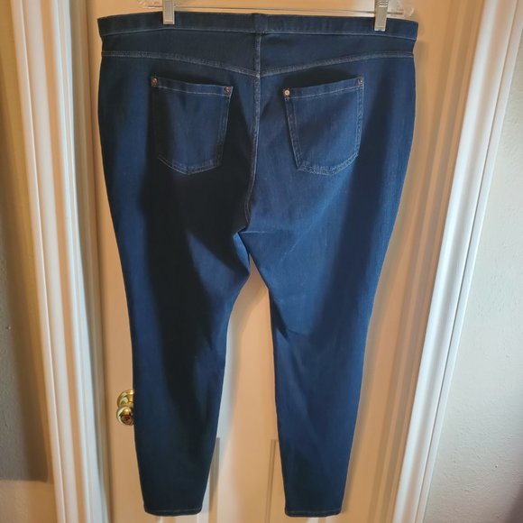 Ladies Extra Large Stretch Faux Skinny Jeans XL - Picture 6 of 6